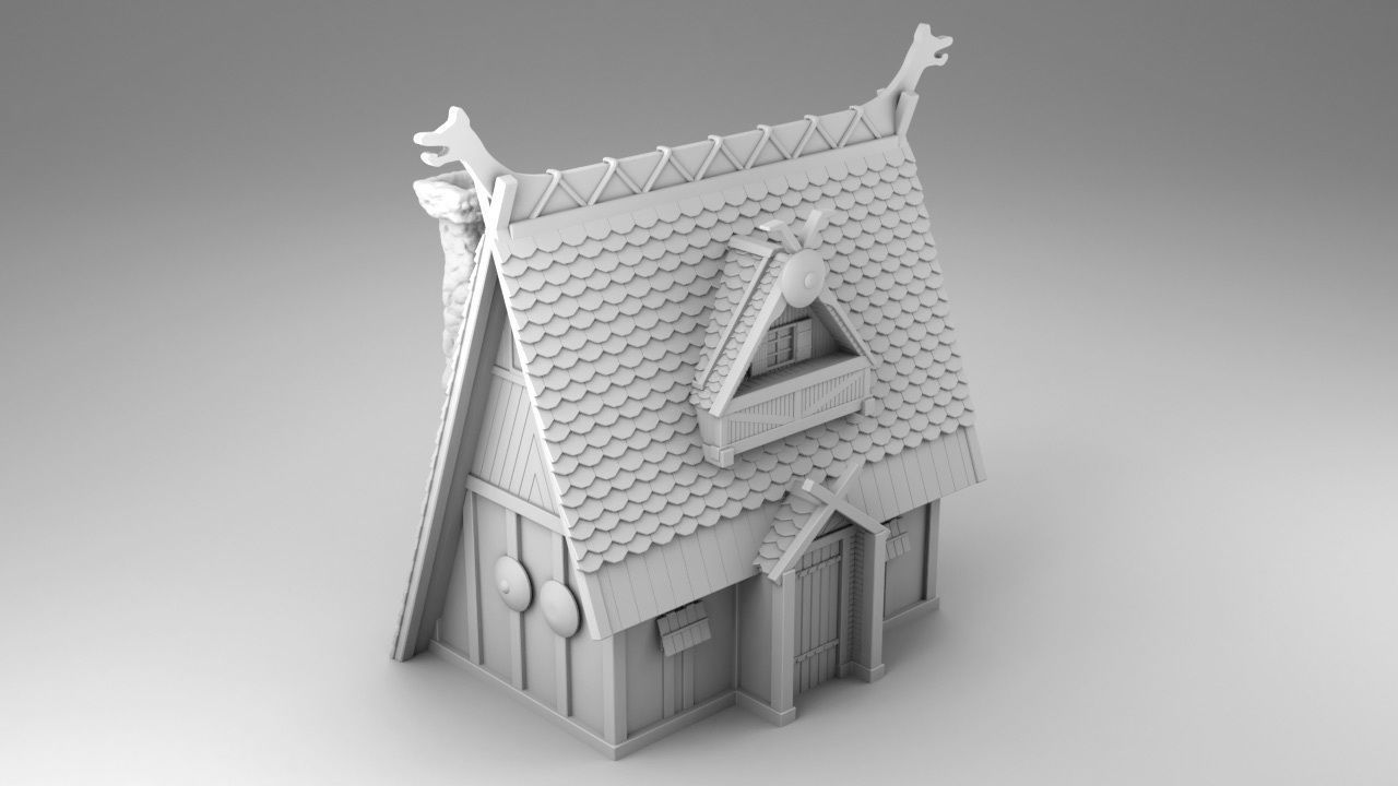 House on the swamp 3D print model_1