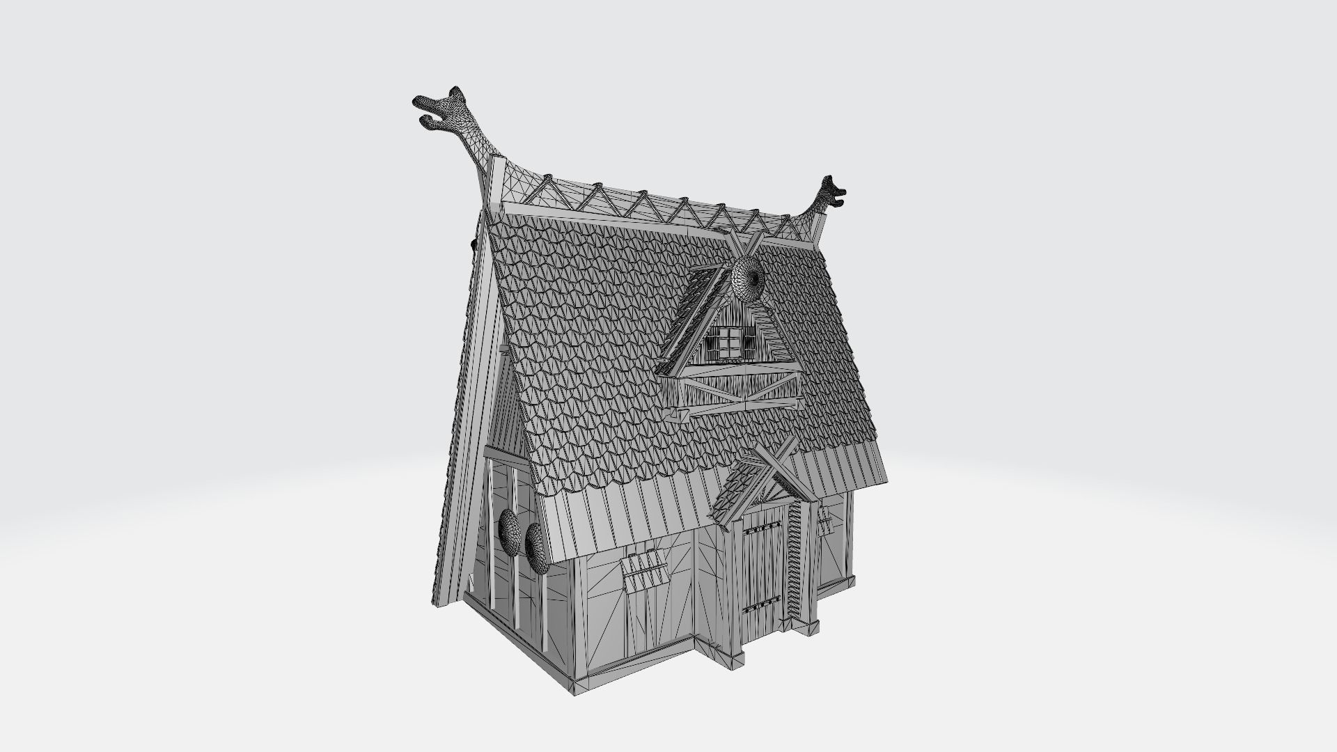 House on the swamp 3D print model_3