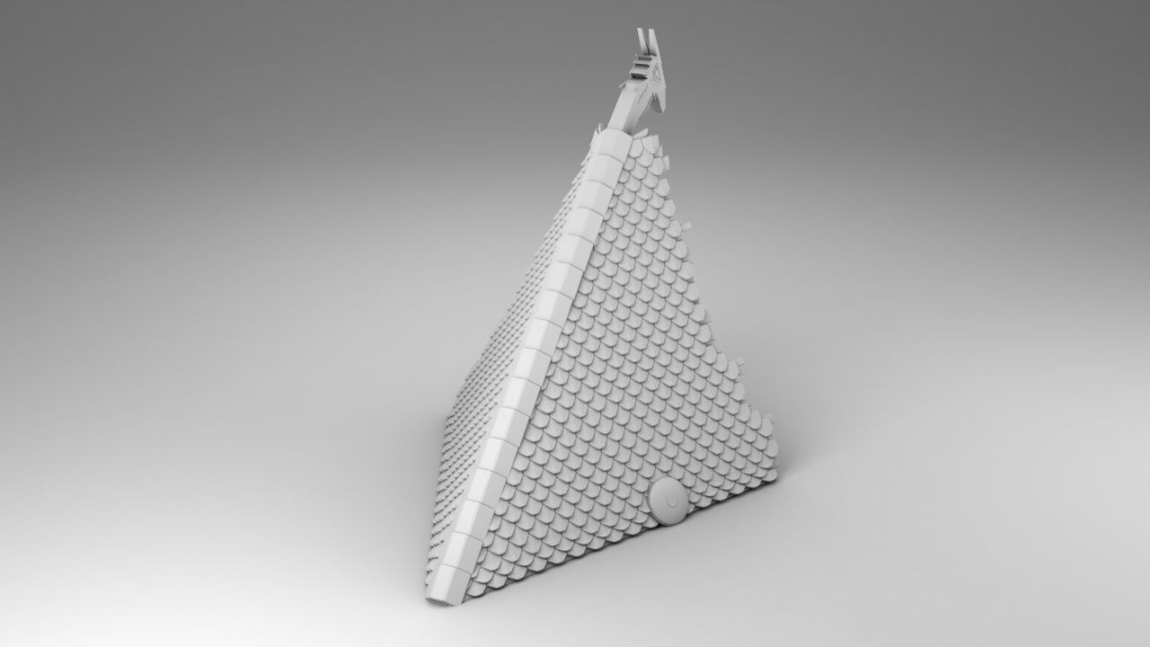 Vikings house on the swamp 3D print model_2