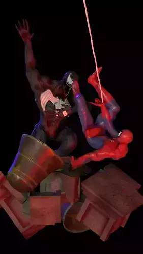 Spider Man and Venom
