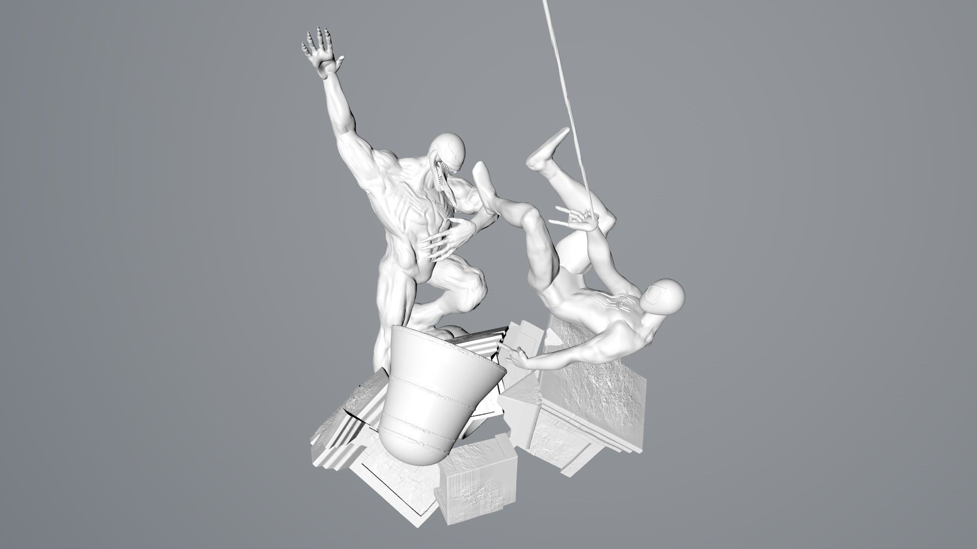 Spider Man and Venom 3D model_17