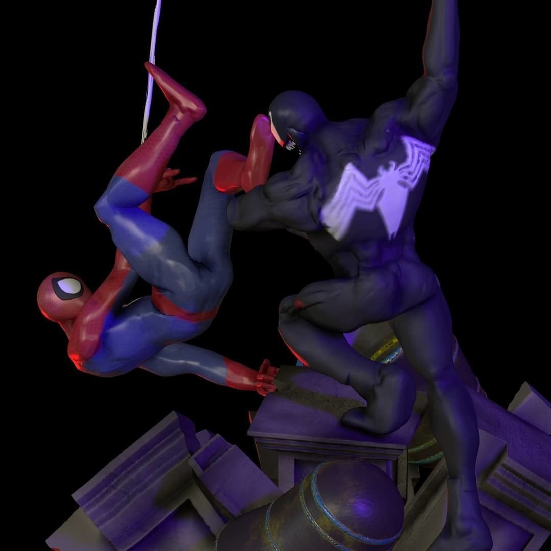 Spider Man and Venom 3D model_10