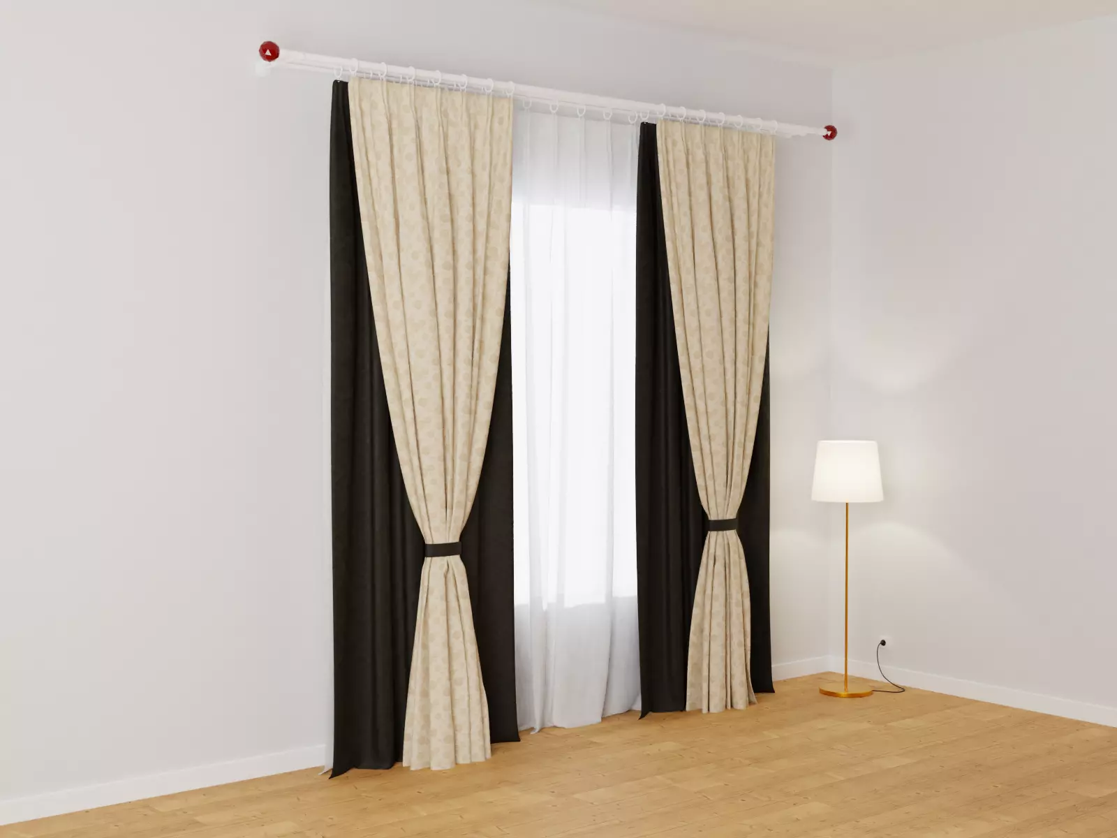 Curtains 01 collection 5 3D model_0
