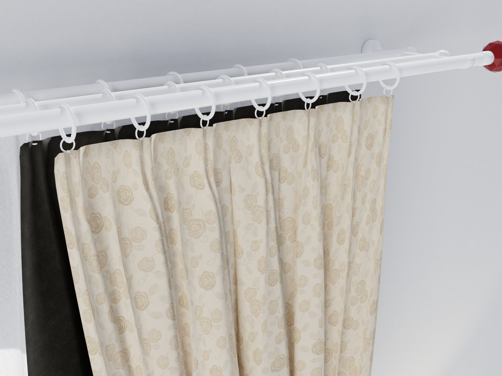 Curtains 01 collection 5 3D model_4