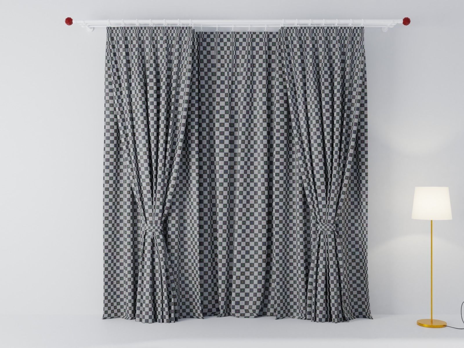 Curtains 01 collection 5 3D model_5