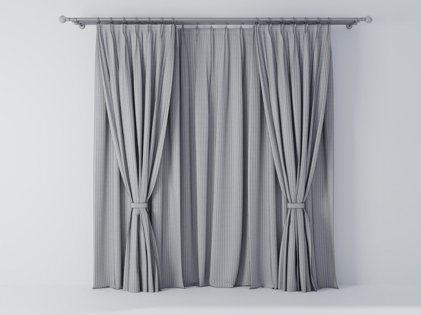Curtains 01 collection 5 3D model_6