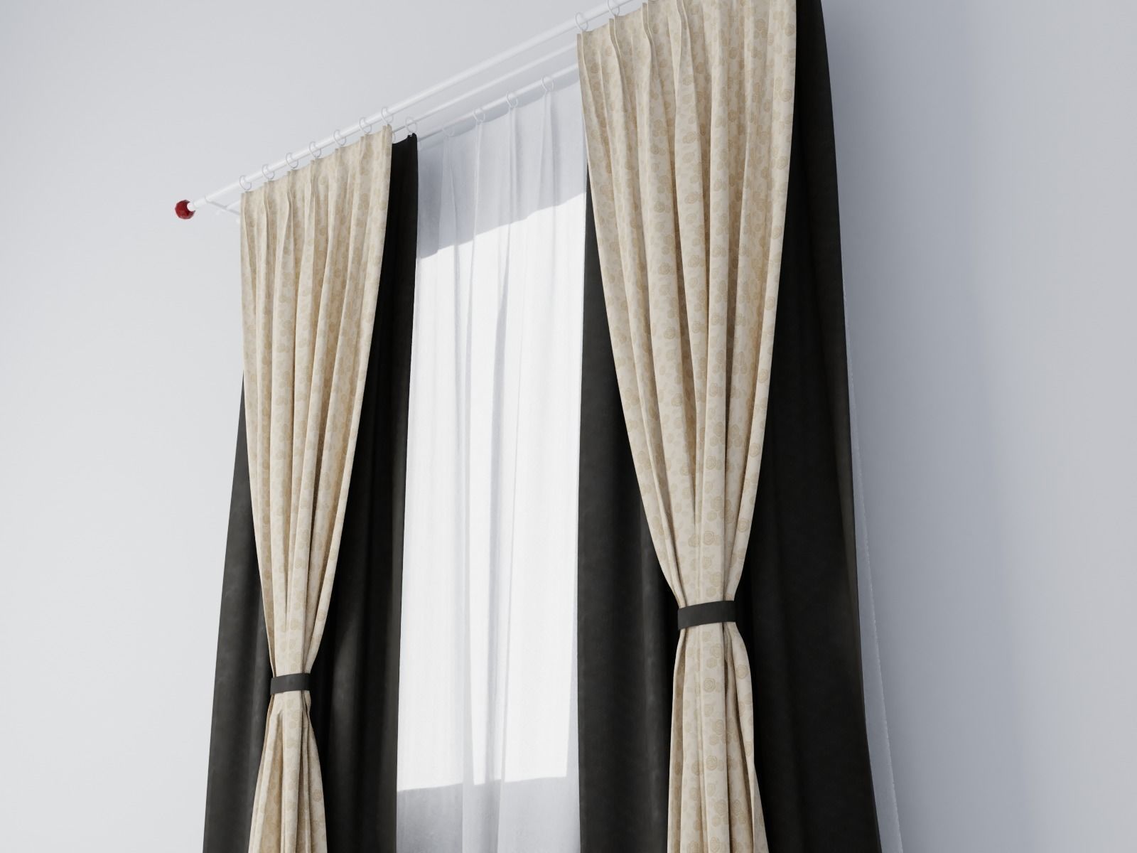 Curtains 01 collection 5 3D model_2