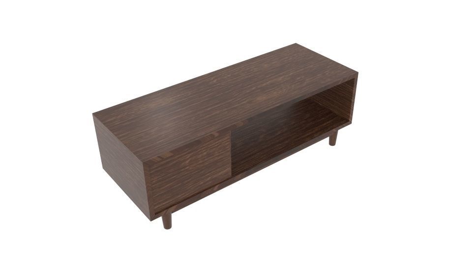  Japanese Art Furniture Table Low-poly 3D model_2