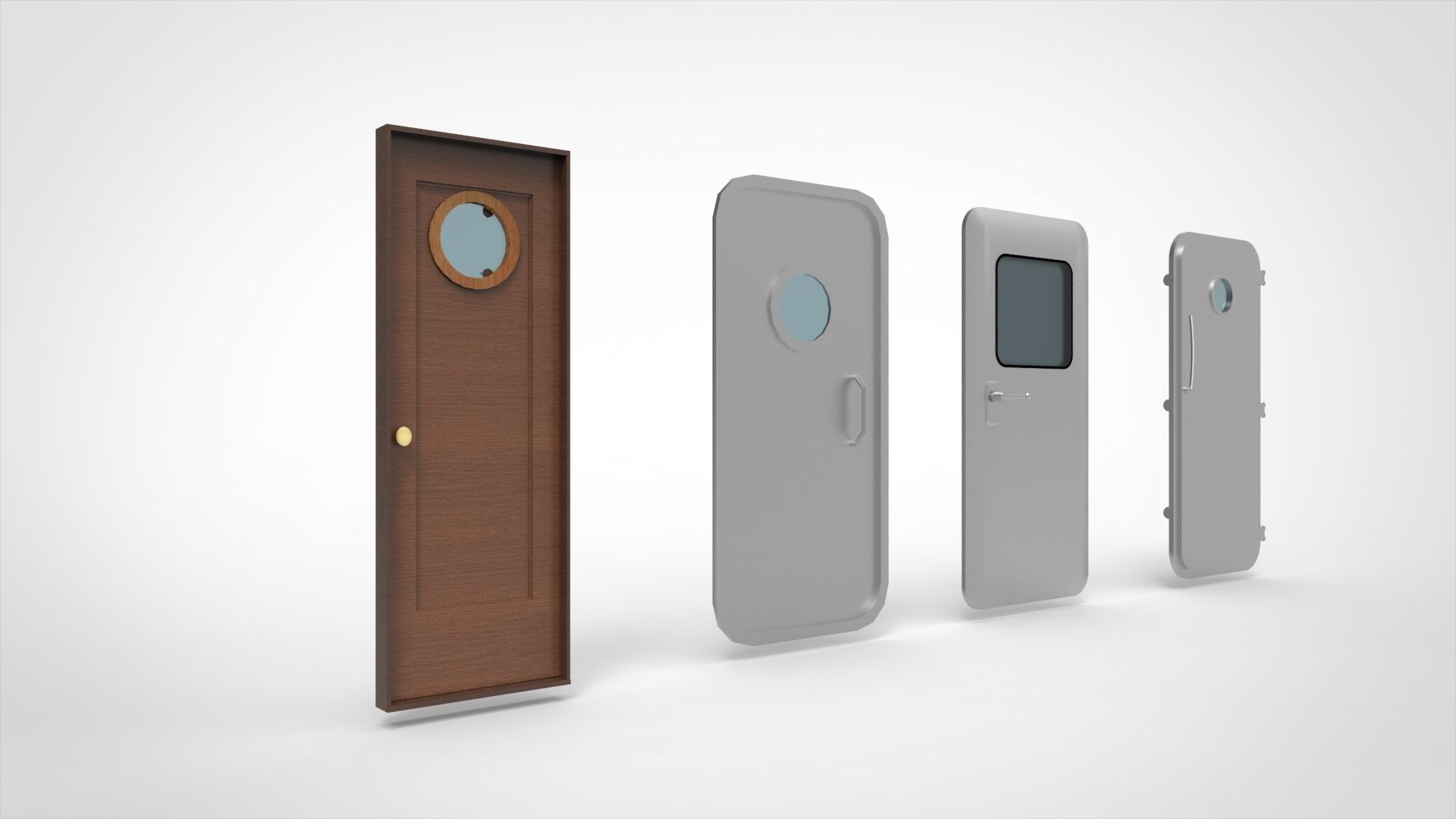 Ship Door 3D model_7