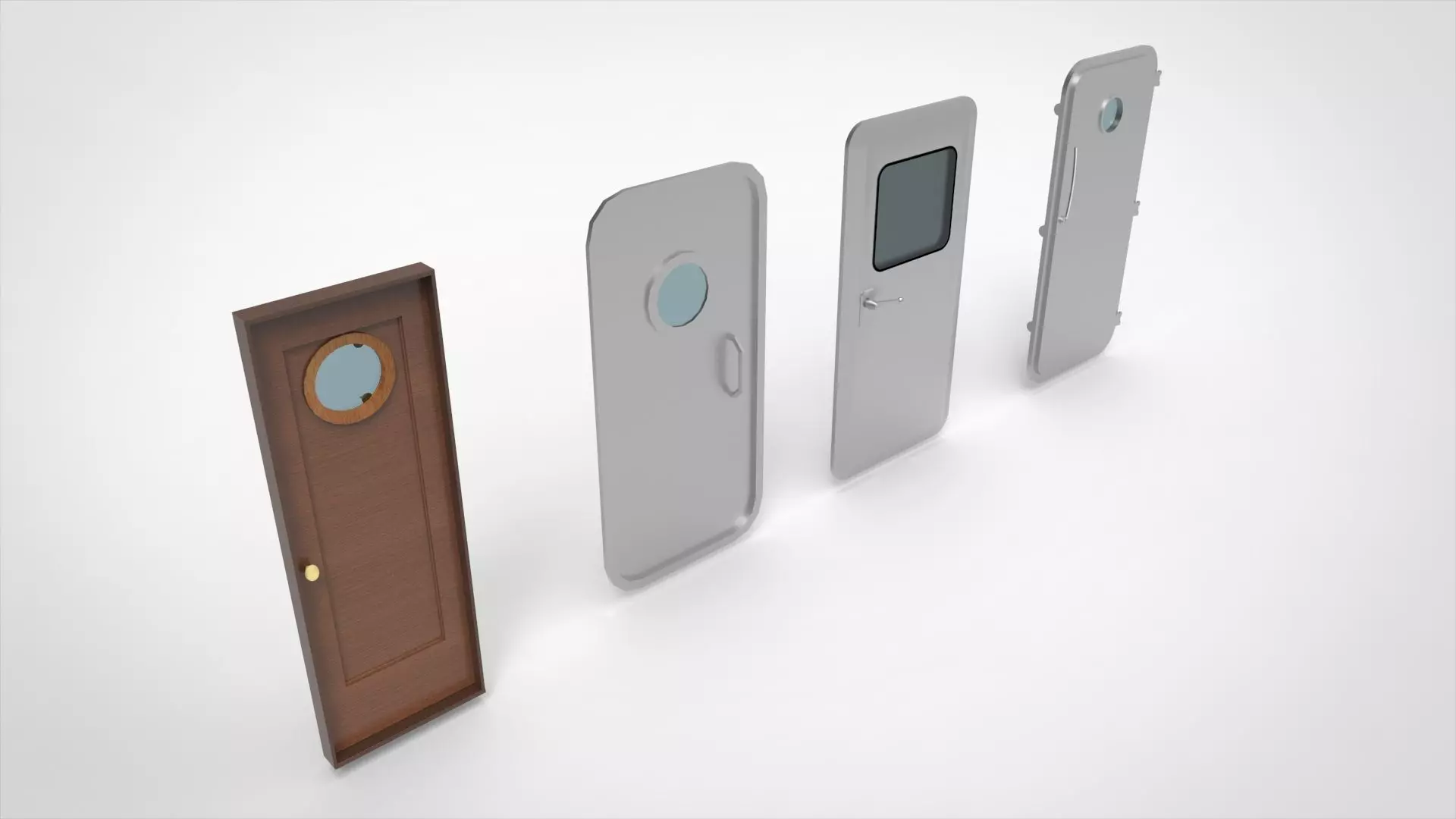 Ship Door 3D model_0