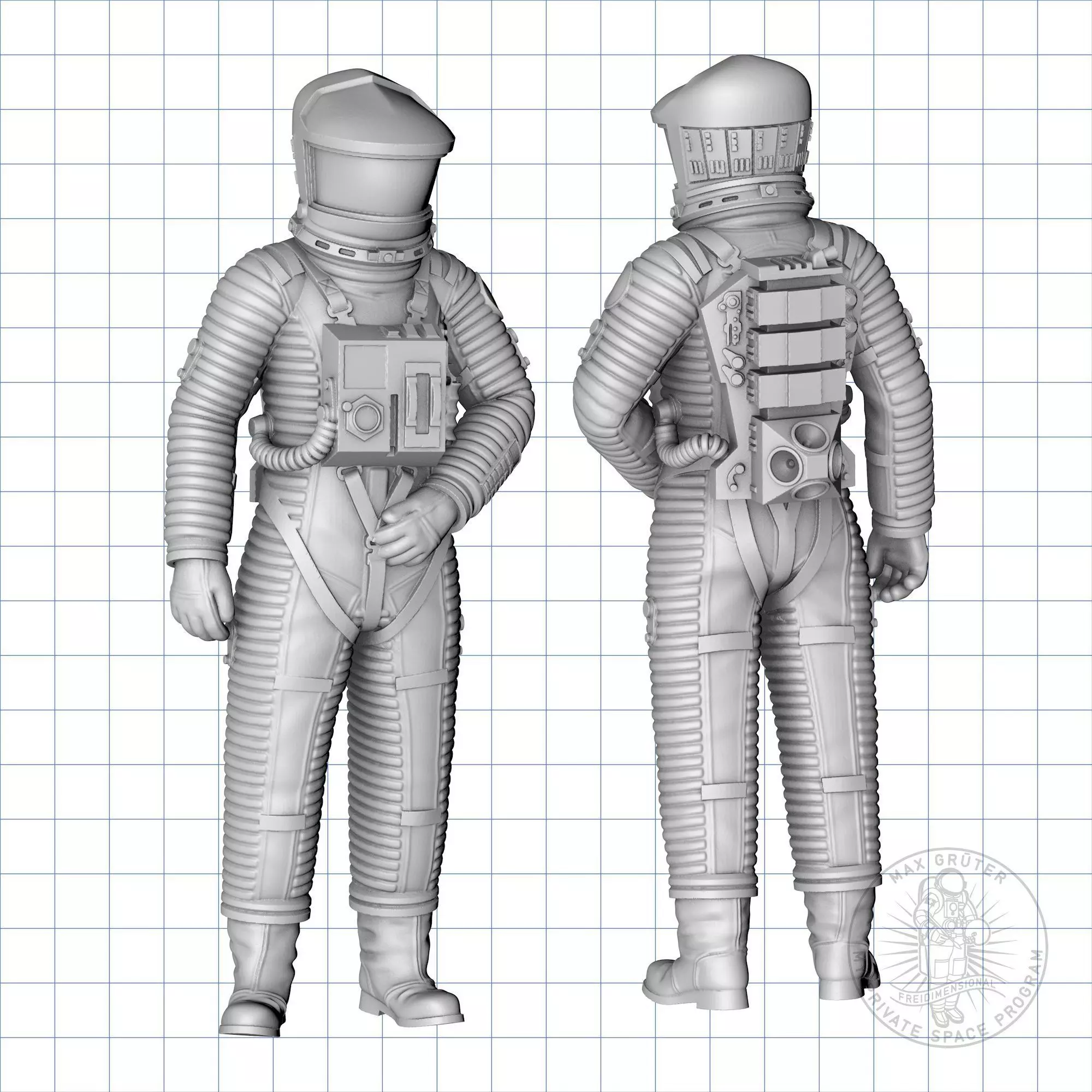 2001 A Space Odyssey - Standing Astronaut Free 3D print model