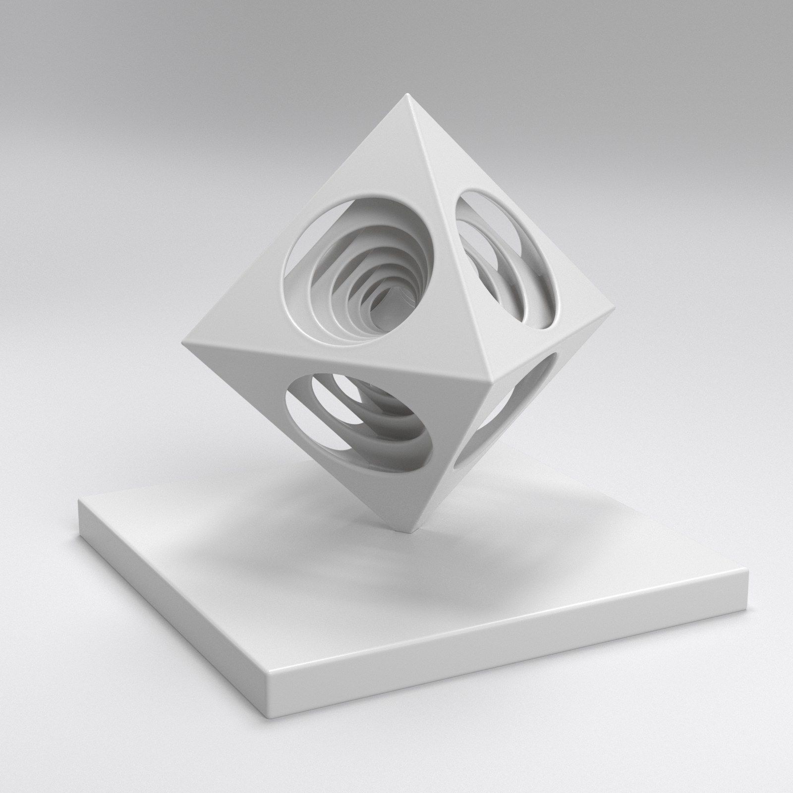 OctaEcho cube 3D print model_13