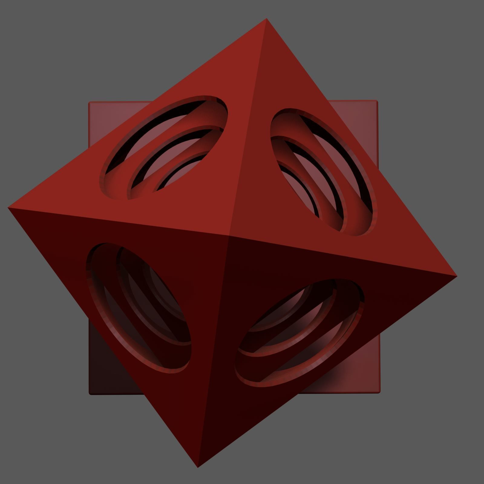 OctaEcho cube 3D print model_20