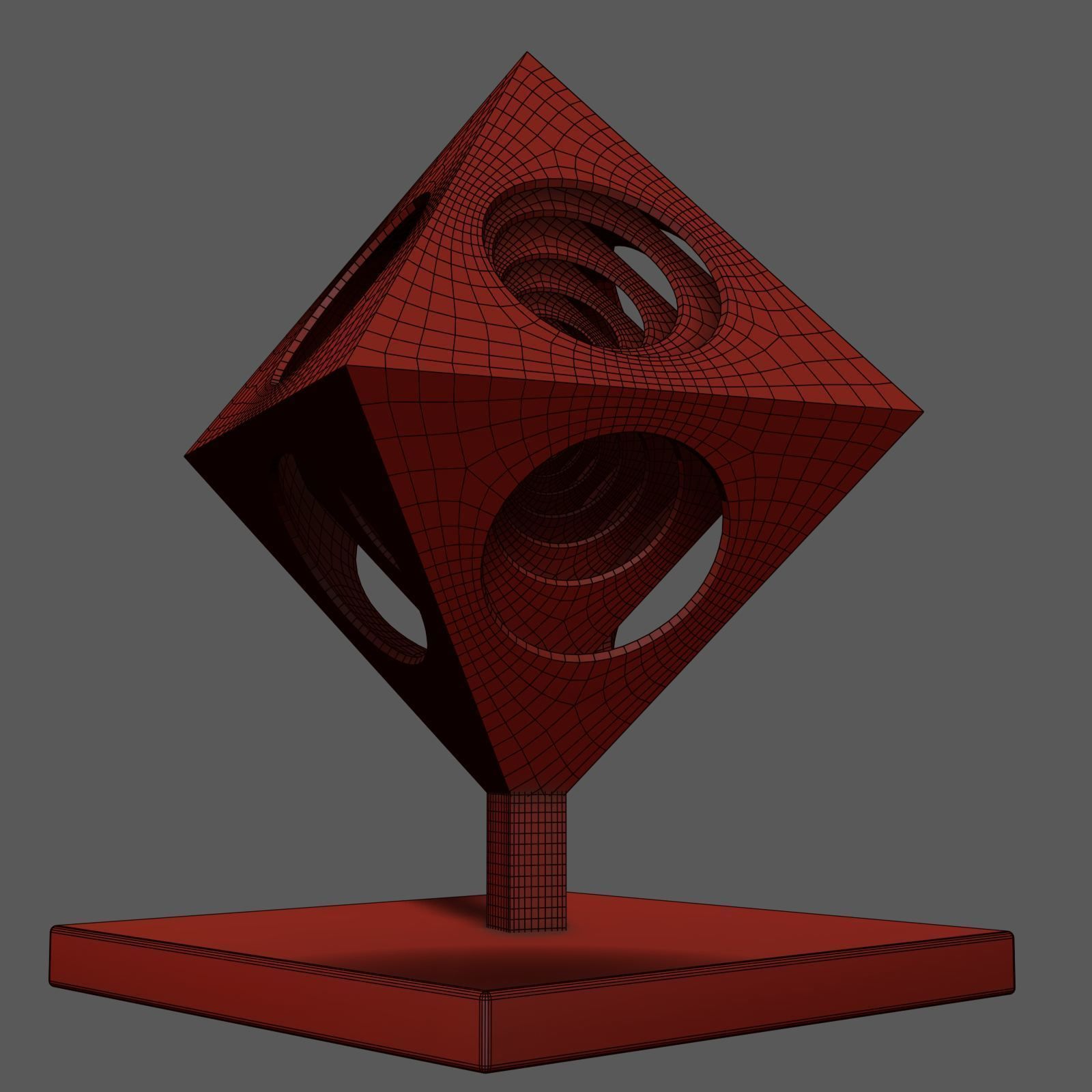 OctaEcho cube 3D print model_3