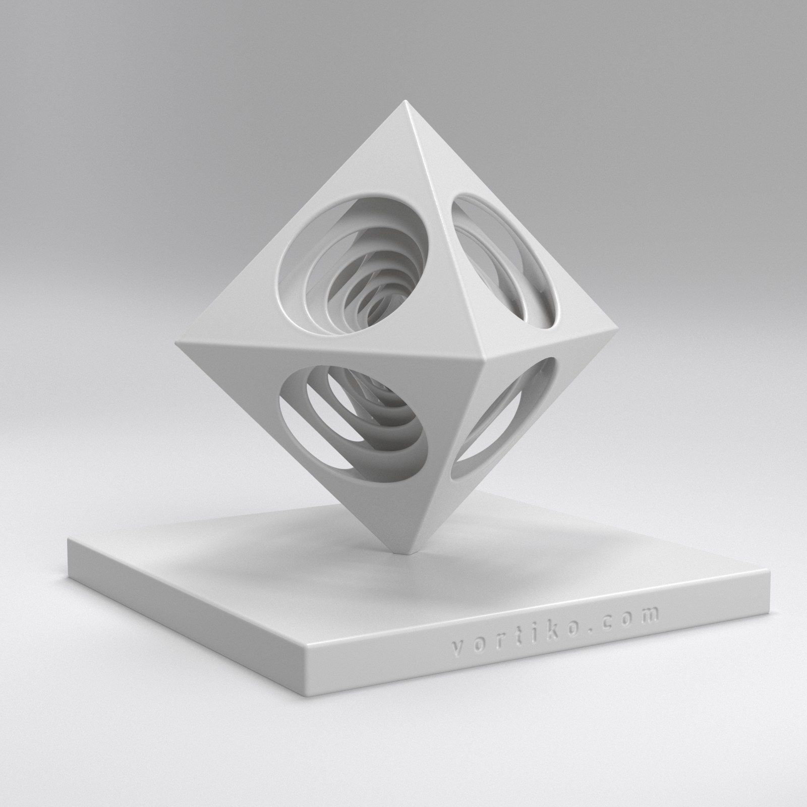 OctaEcho cube 3D print model_14