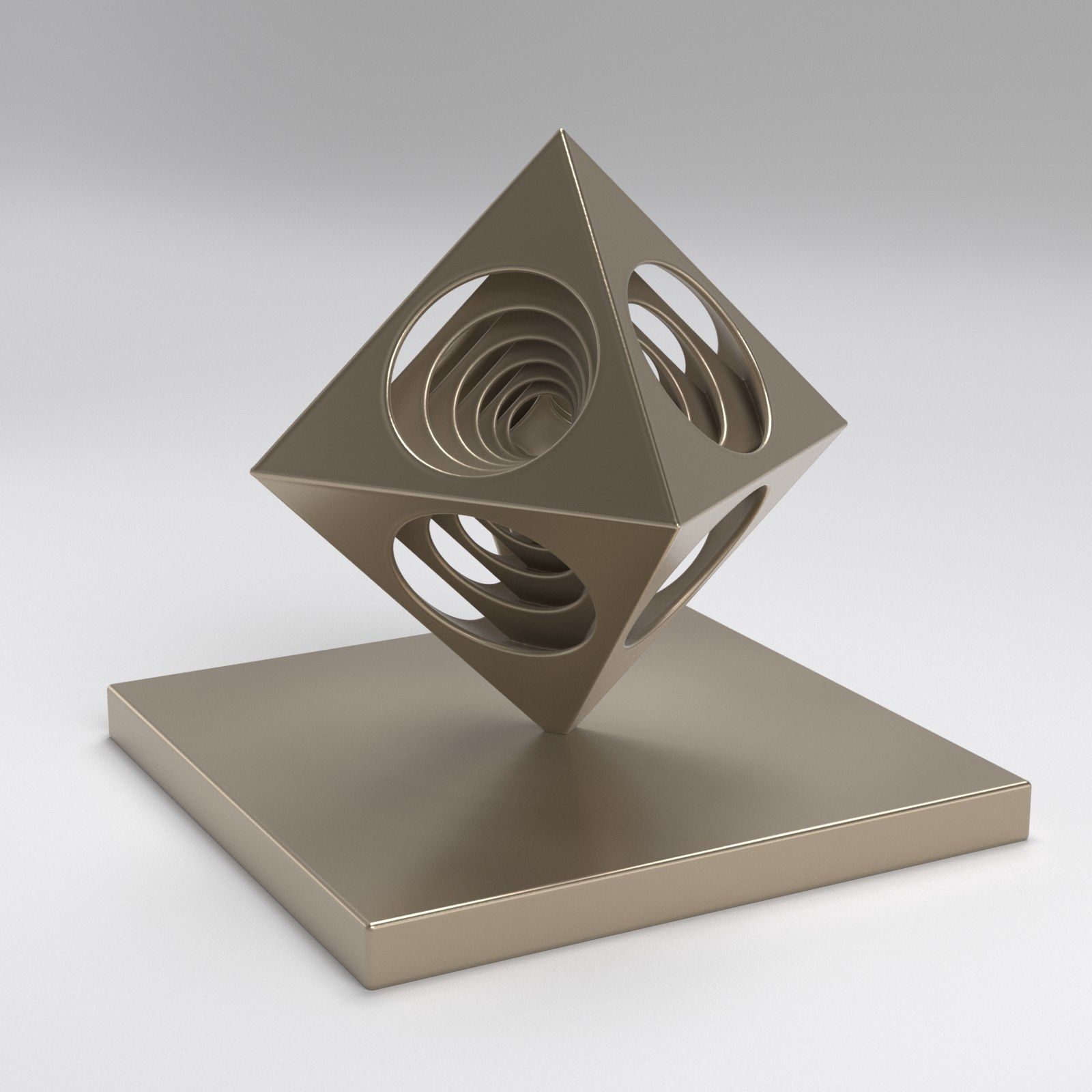 OctaEcho cube 3D print model_7