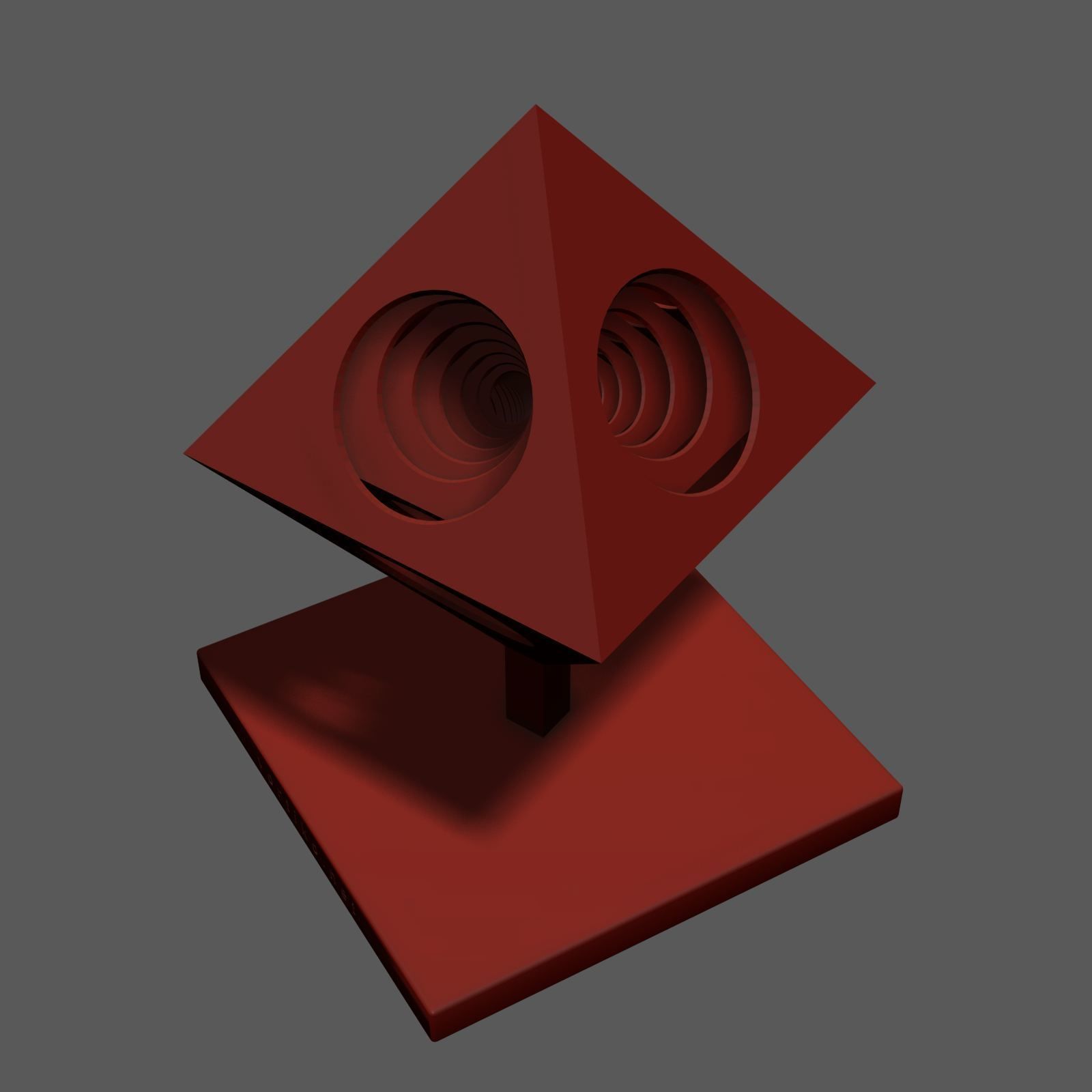 OctaEcho cube 3D print model_19