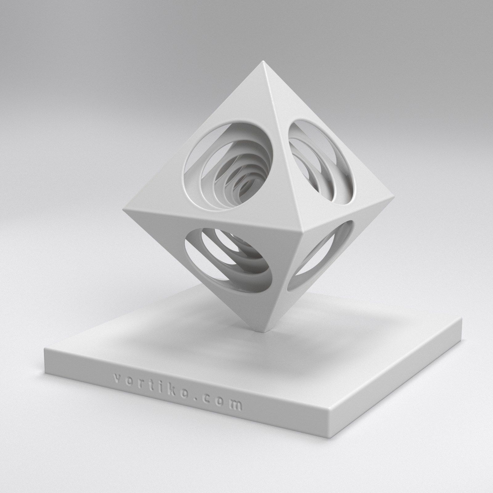 OctaEcho cube 3D print model_9