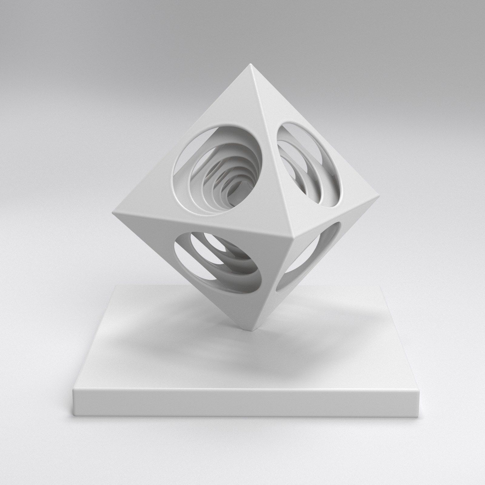 OctaEcho cube 3D print model_11