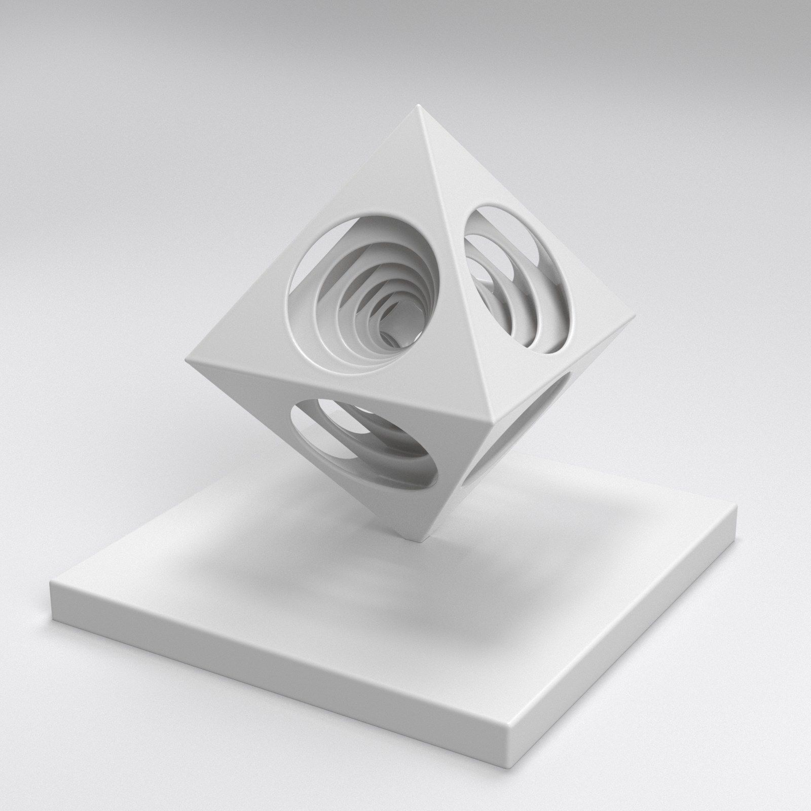 OctaEcho cube 3D print model_12