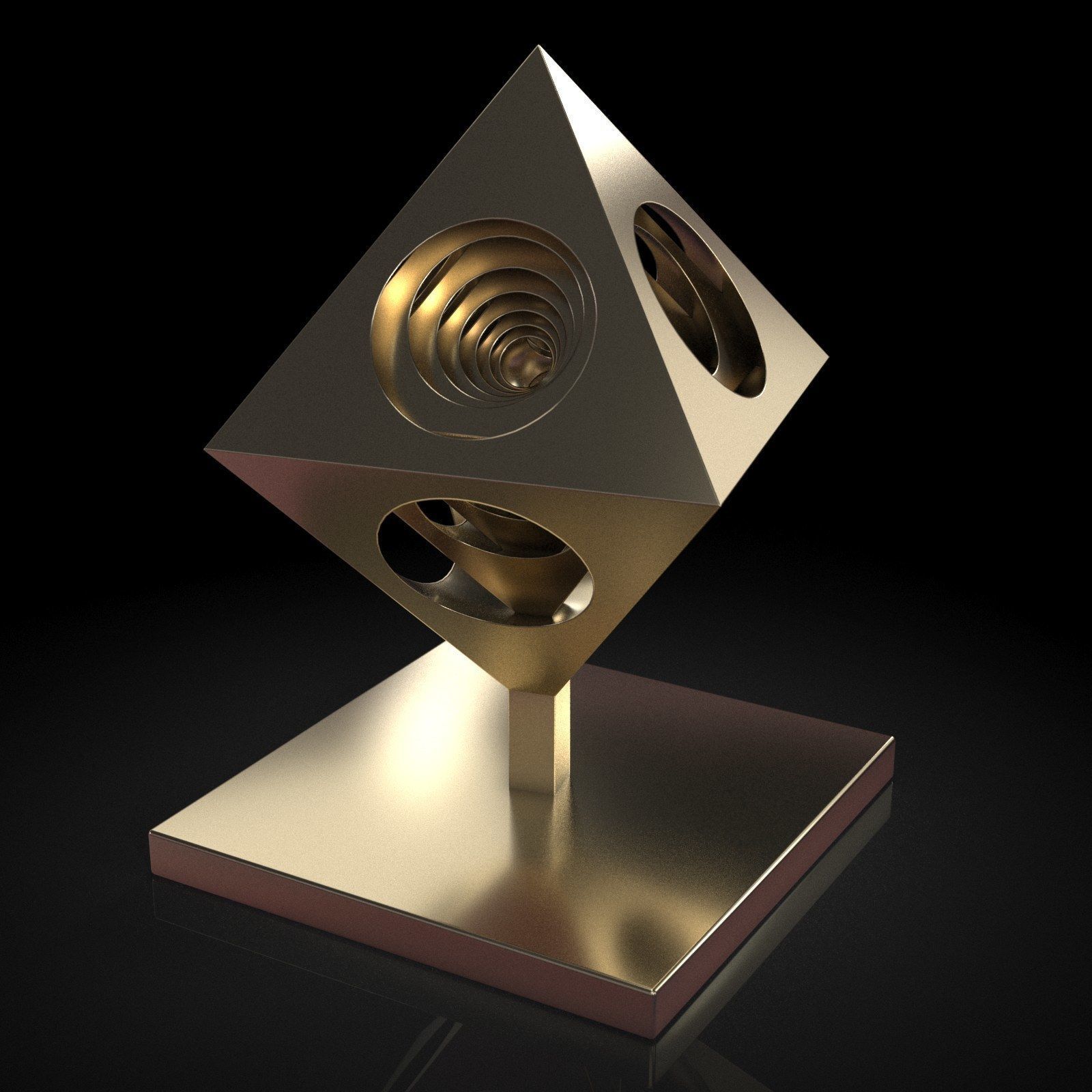 OctaEcho cube 3D print model_15