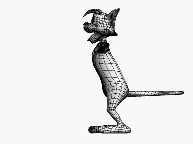 butch looney tunes cat Low-poly 3D model_20