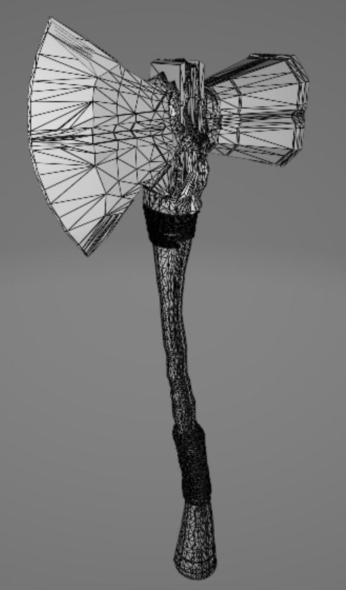 Stormbreaker axe 3D model_9