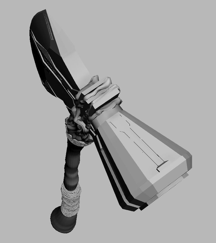 Stormbreaker axe 3D model_7