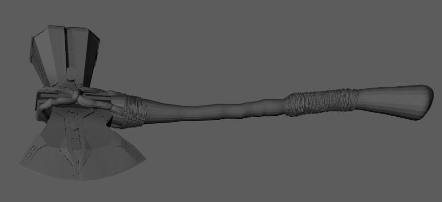 Stormbreaker axe 3D model_4