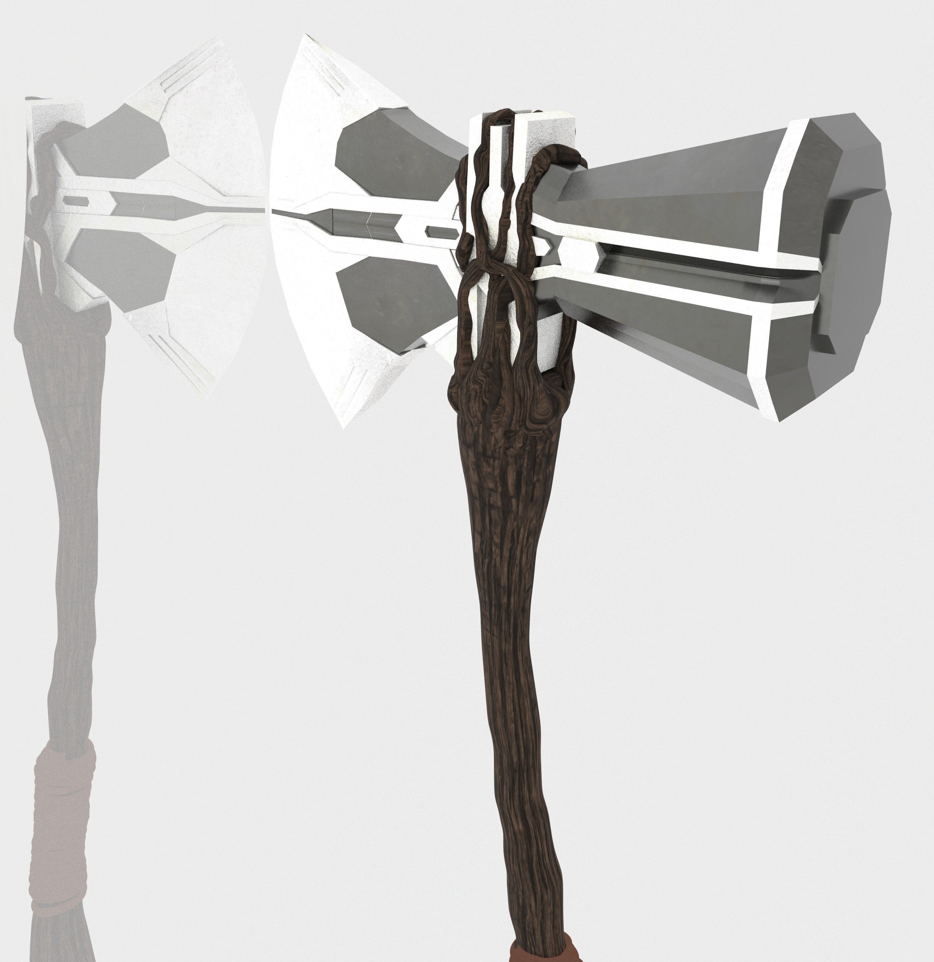 Stormbreaker axe 3D model_2