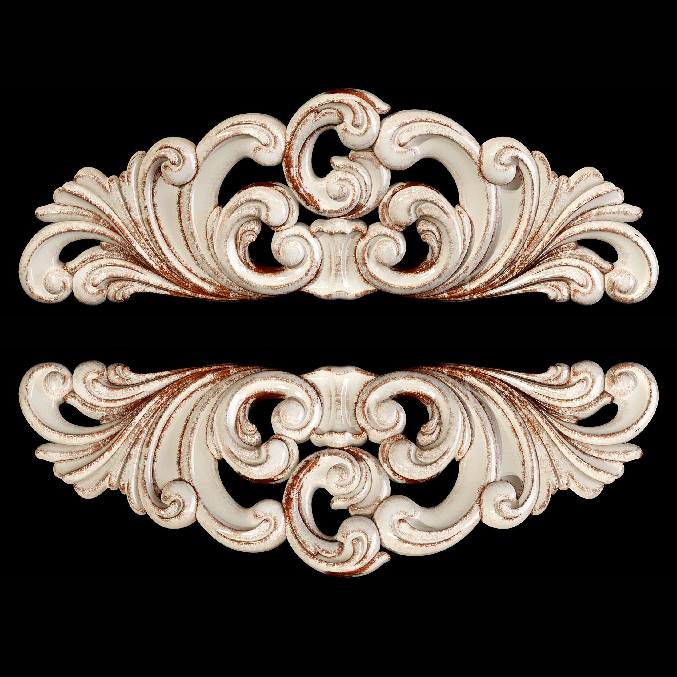 Classic carved 020 3D model_3