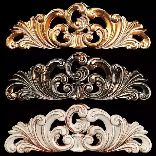 Classic carved 020 3D model
