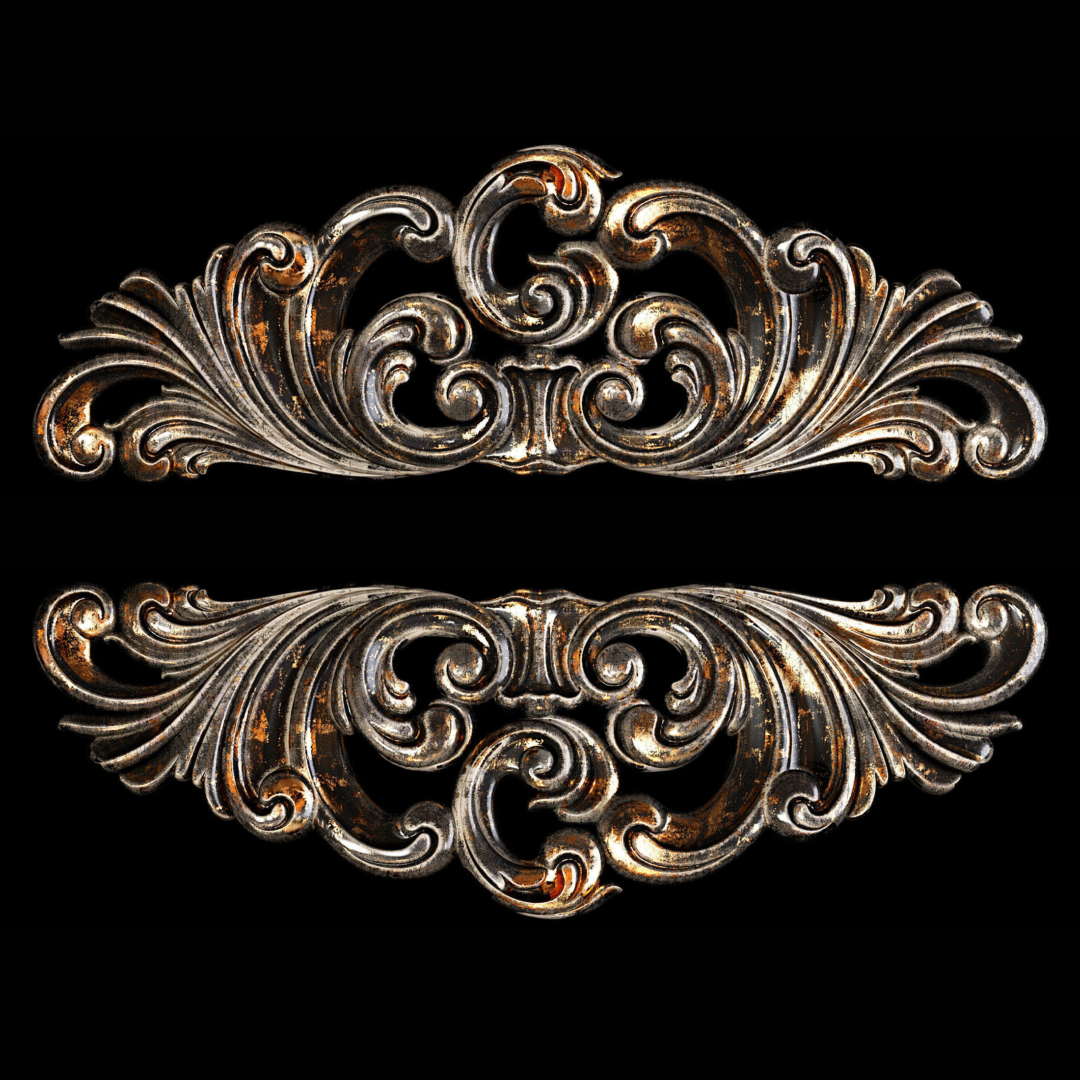 Classic carved 020 3D model_2