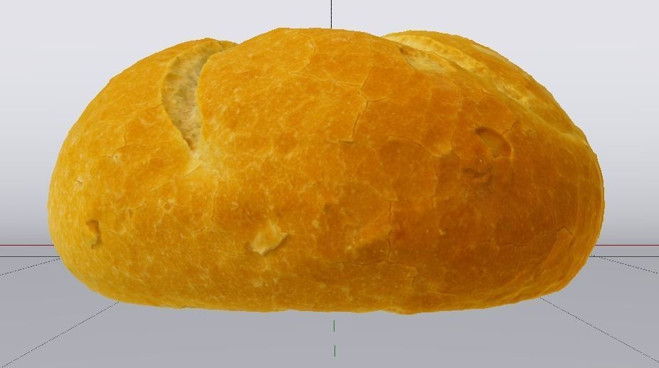 White Bread Low-poly 3D model_7