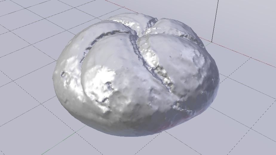 White Bread Low-poly 3D model_16