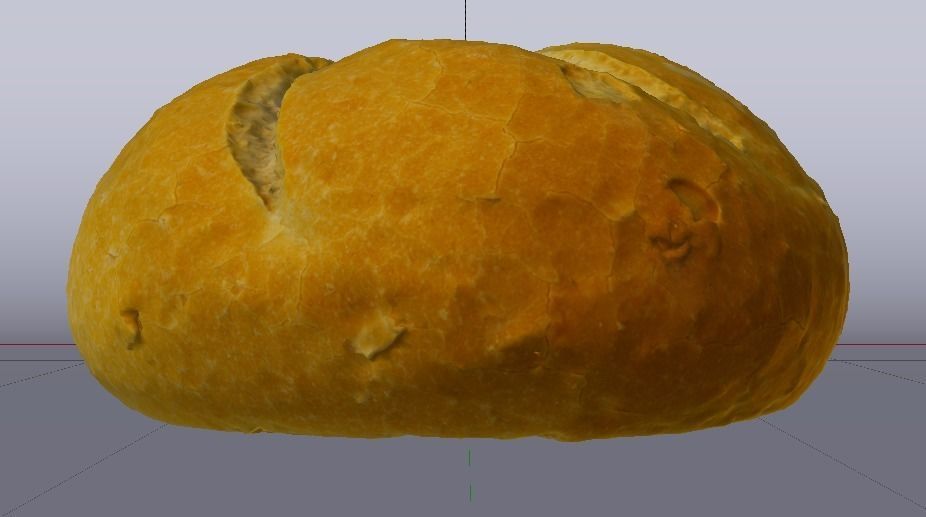 White Bread Low-poly 3D model_12
