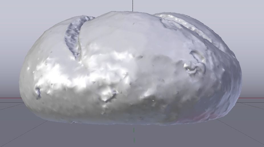 White Bread Low-poly 3D model_17