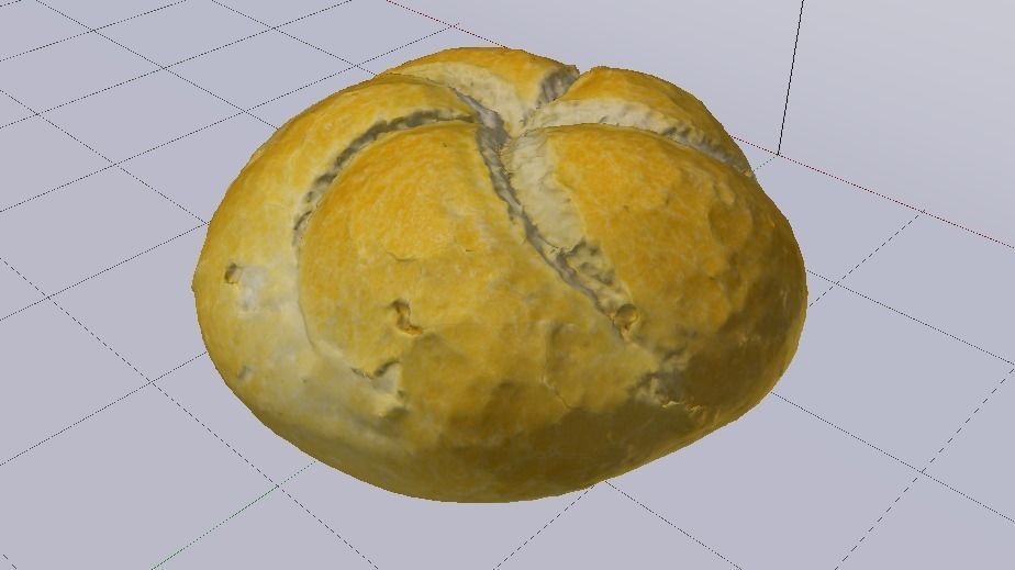 White Bread Low-poly 3D model_11