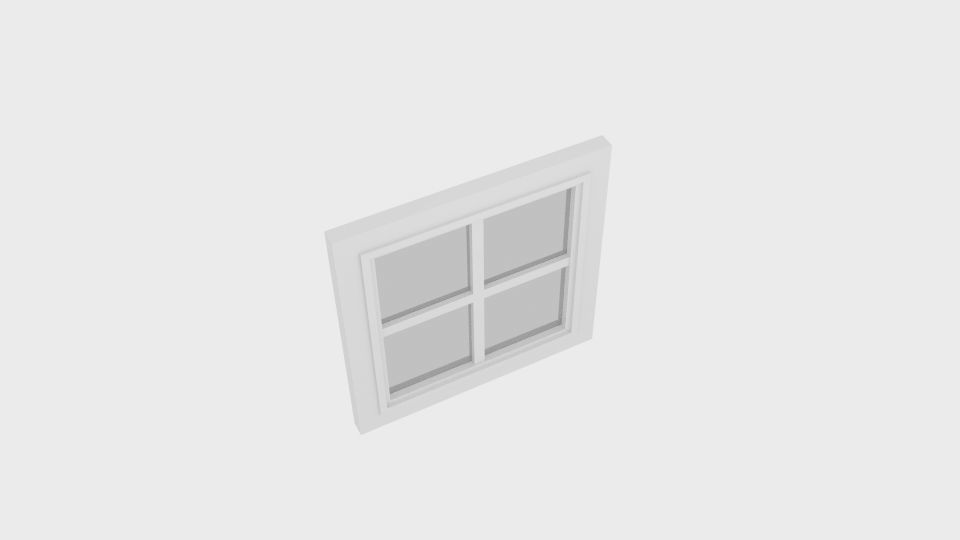 Window Low-poly 3D model_2
