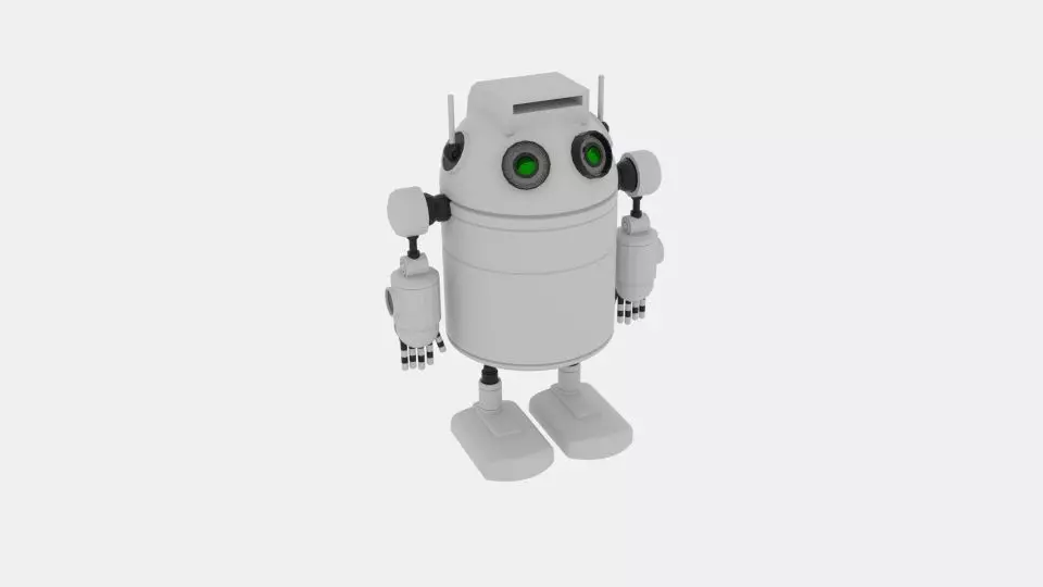  Robo Cylinder White 3D model_0