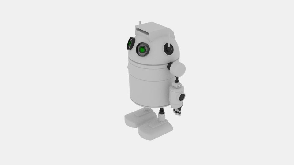  Robo Cylinder White 3D model_1