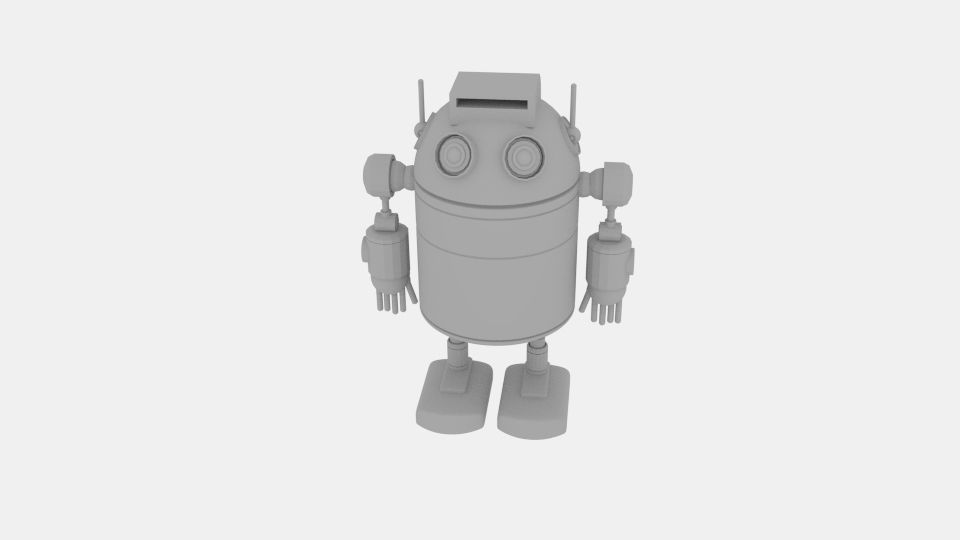 Robo Cylinder White 3D model_4