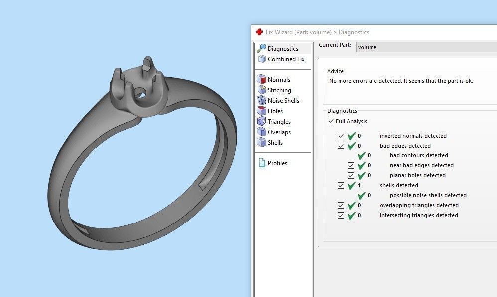 Solitaire women ring CAD 3dm stl 3D print model_9