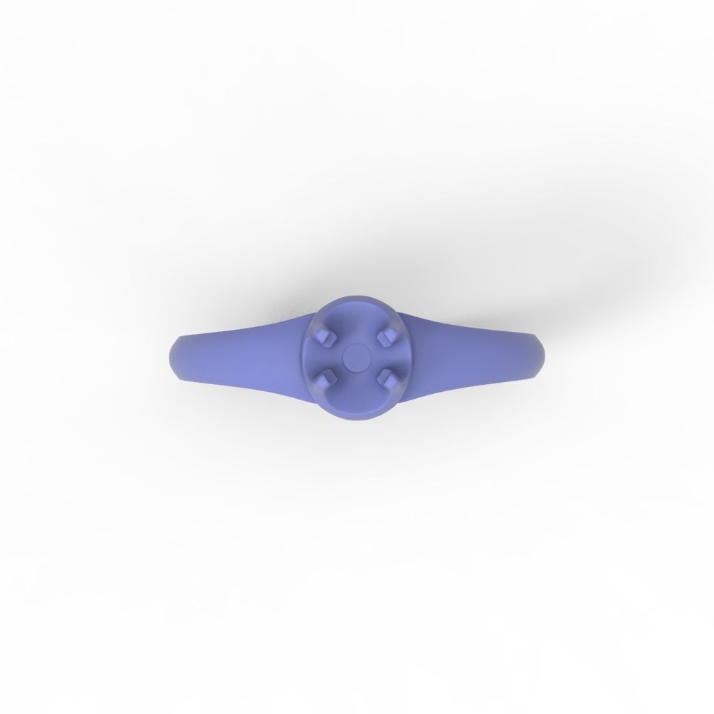 Solitaire women ring CAD 3dm stl 3D print model_15