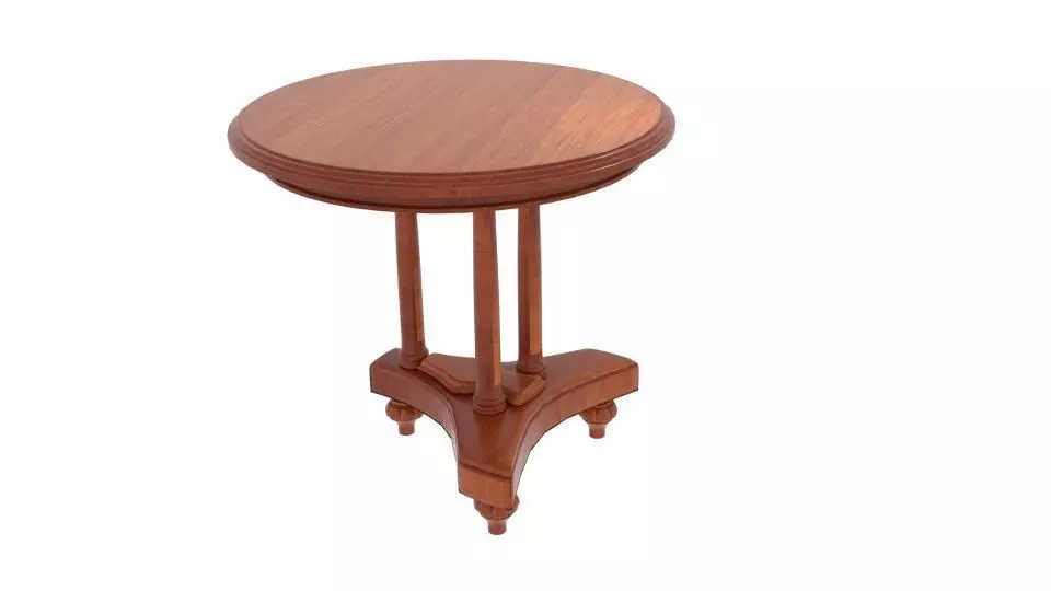 Neo Classic 3 Column Table 3D model