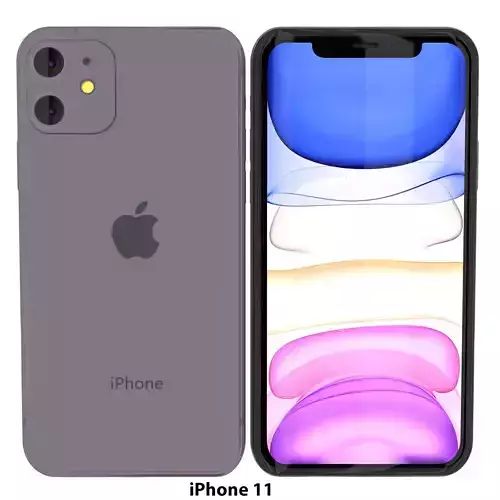 iPhone 11 Realistic Model Low-poly 3D model
