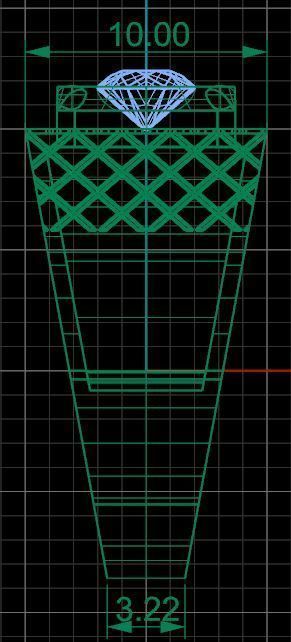 Diamond Men Ring 3D print model_9