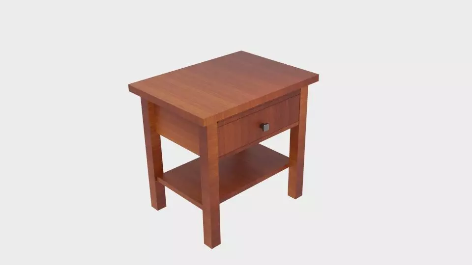 Montego End Table Low-poly 3D model
