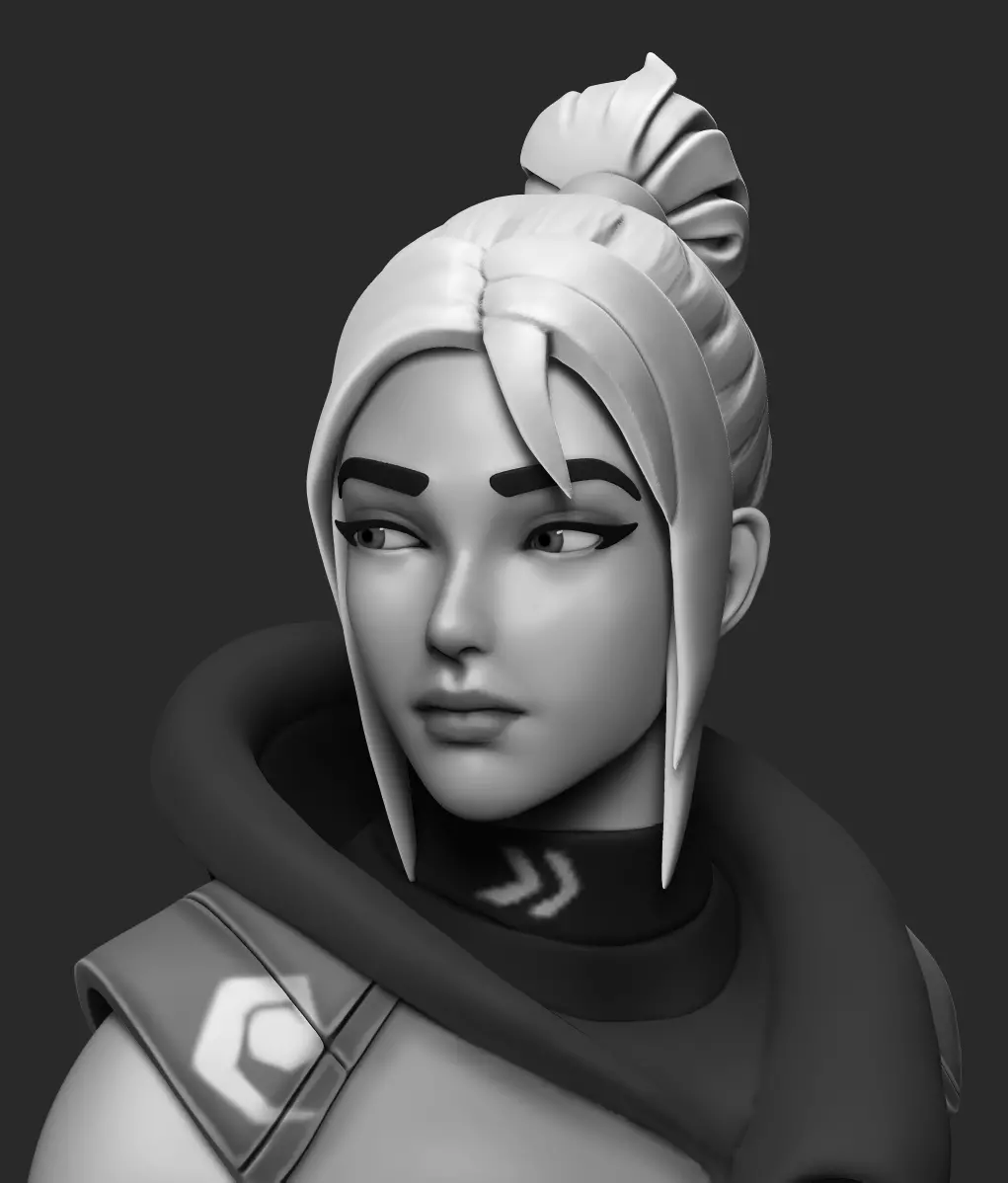 Valorant Jett - STL for 3D printing 3D print model_0