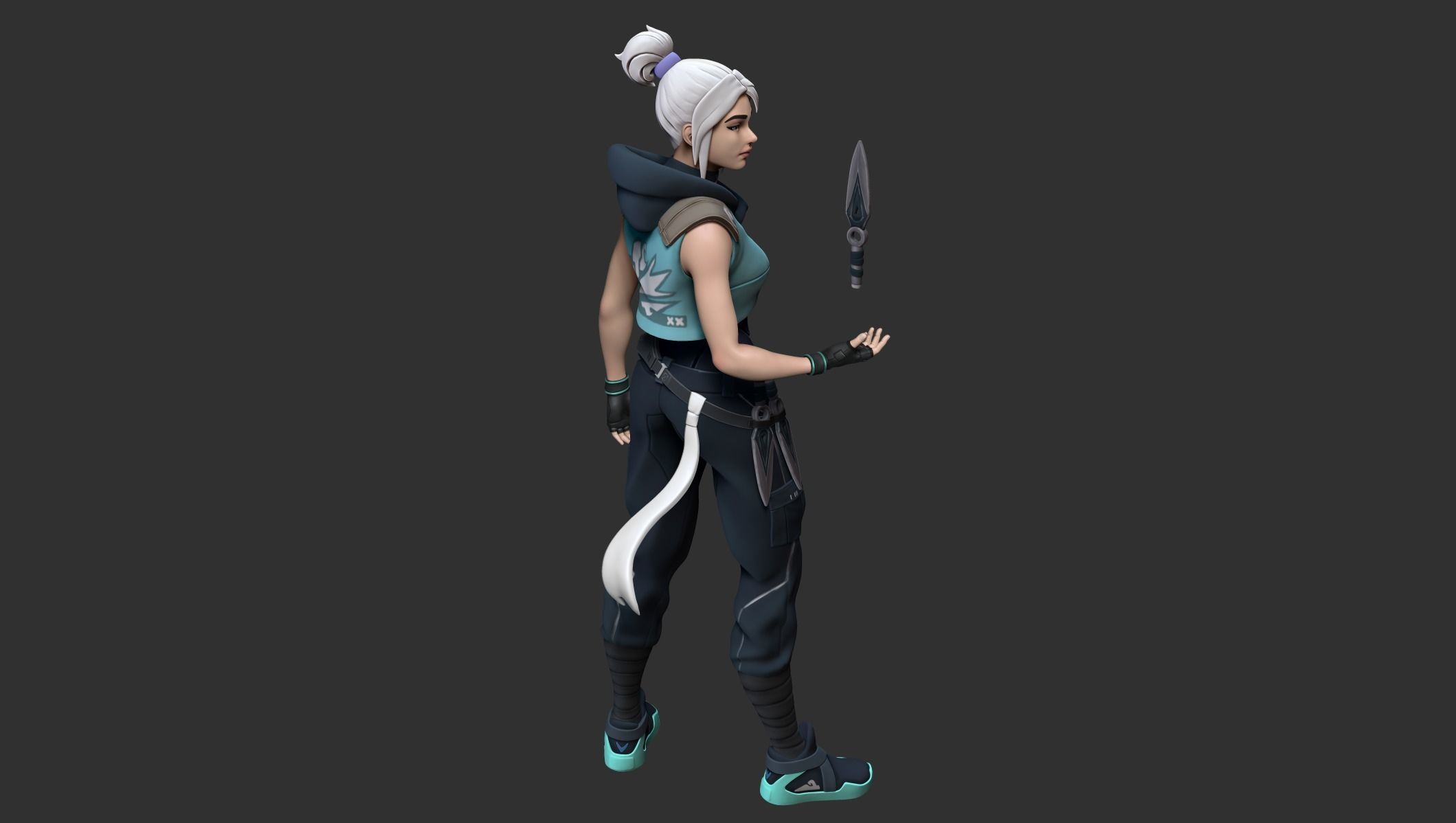 Valorant Jett - STL for 3D printing 3D print model_4